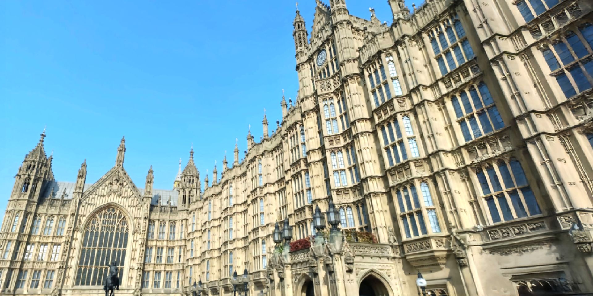 Westminster building in landscape