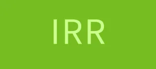IRR banner in green