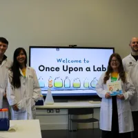 A group photo of all 3 workshop deliverers