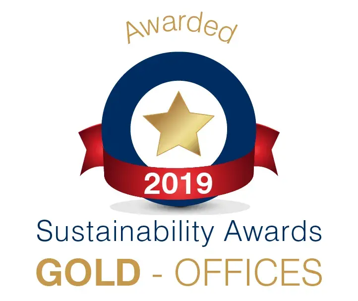 Graphic medal: 2019 Sustainability: Gold Award (Offices)