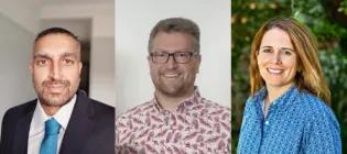 Professors Ahsan Akram, Christopher Lucas and Chelsea Morroni