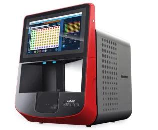 Luminex DR-SE system for multiplex analysis of proteins and biomarkers using bead-based assays. 