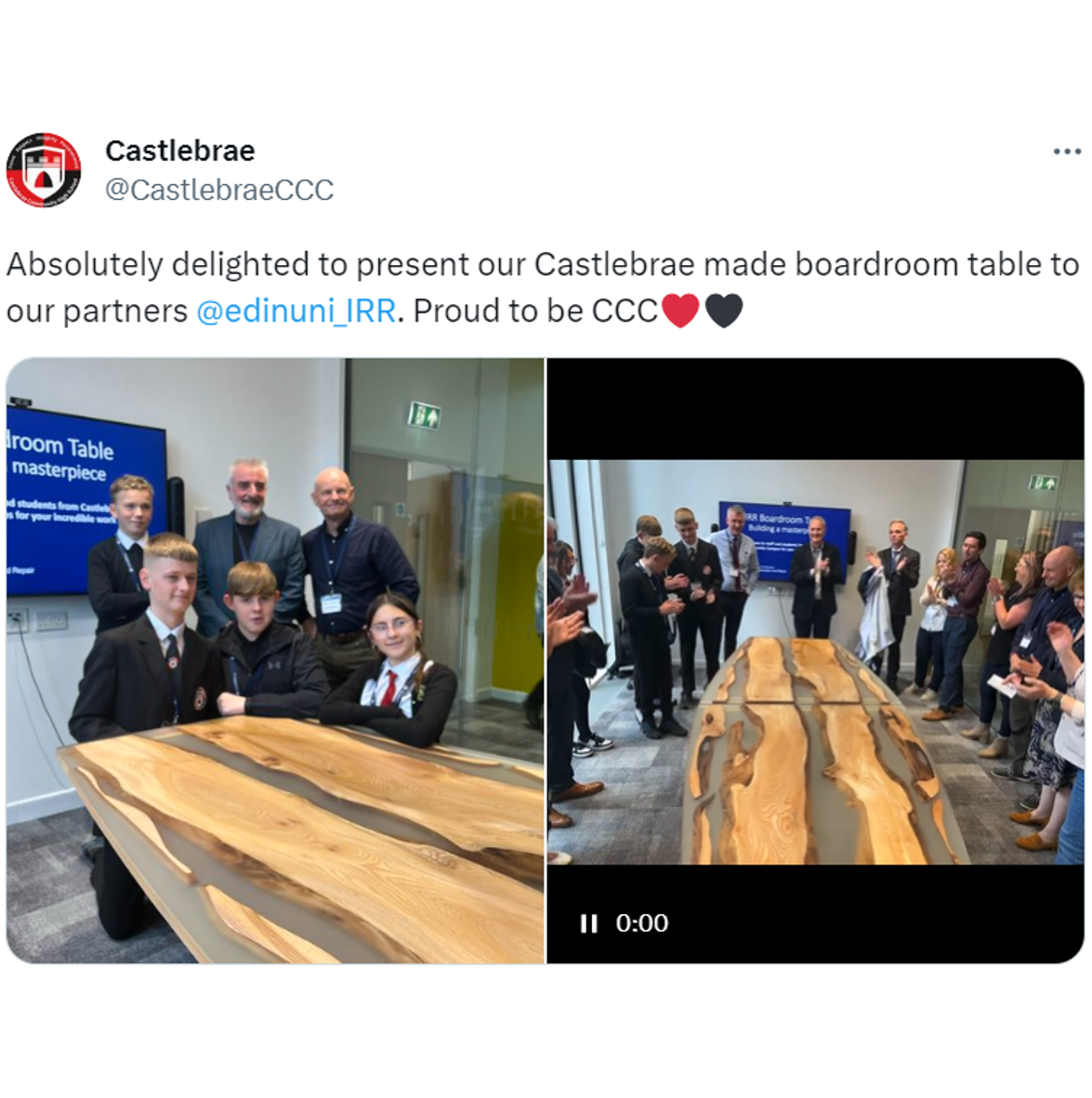 Tweet by Castlebrae Community Campus