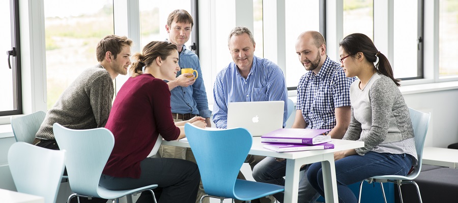 Lab group meeting with Professor Stuart Forbes